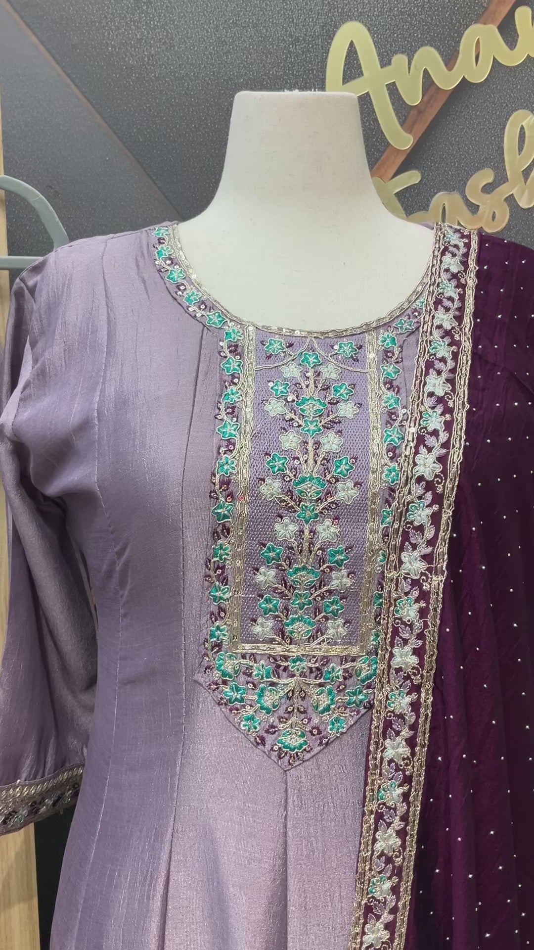 Plus Size Pastel Colors Anarkali Kurti sets