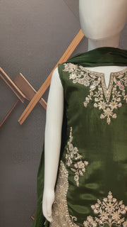Girls’ Green Lehenga Set