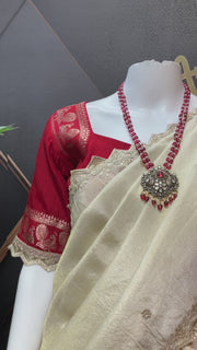 Red Benarasi Lehenga/Half Saree set