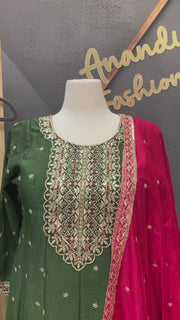 Size 44- Anarkali Party Wear Kurti Set
