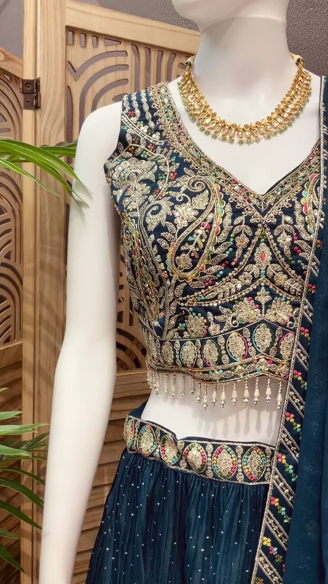 Heavy Party Wear Lehenga set with Embroidery work