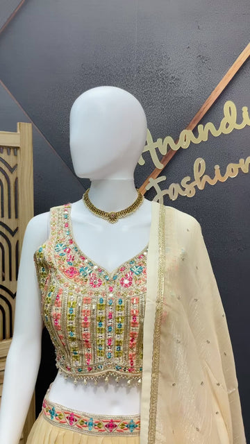 Gold Color - Party Wear Lehenga sets