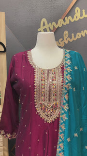 Plus Size Anarkali Kurti Set