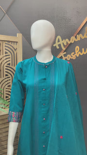 Women’s Khadi Cotton Kurti Set
