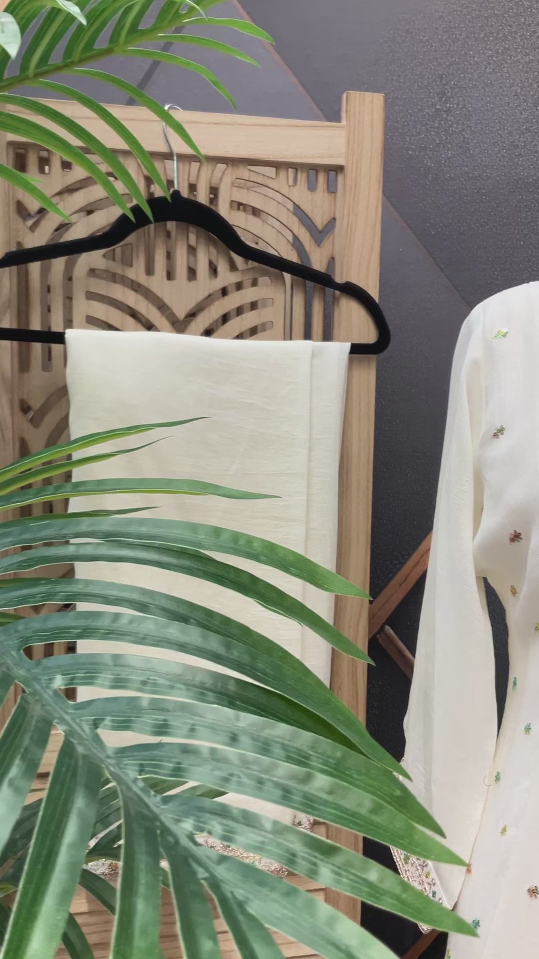 Plus size- Half White Anarkali kurti sets