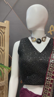 Black & White Combo Mix & Match Lehenga / chaniya choli set