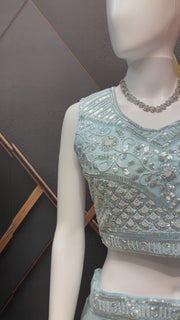 Pastel Blue  Lehenga set