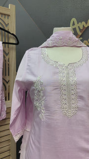 Pastel Lavender Kurti set