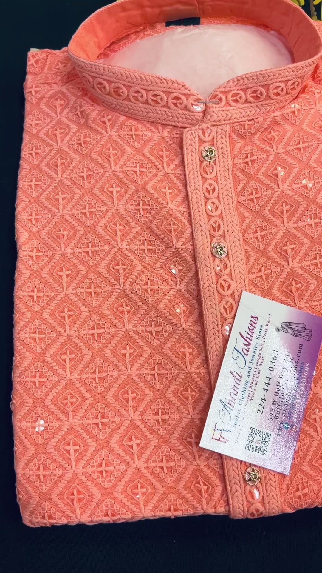 Boys-Chikankari Kurta Pajama set