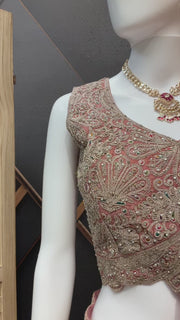Pastel Orange Lehenga set