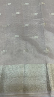 Women’s Beige color Benarasi Cotton Silk Saree