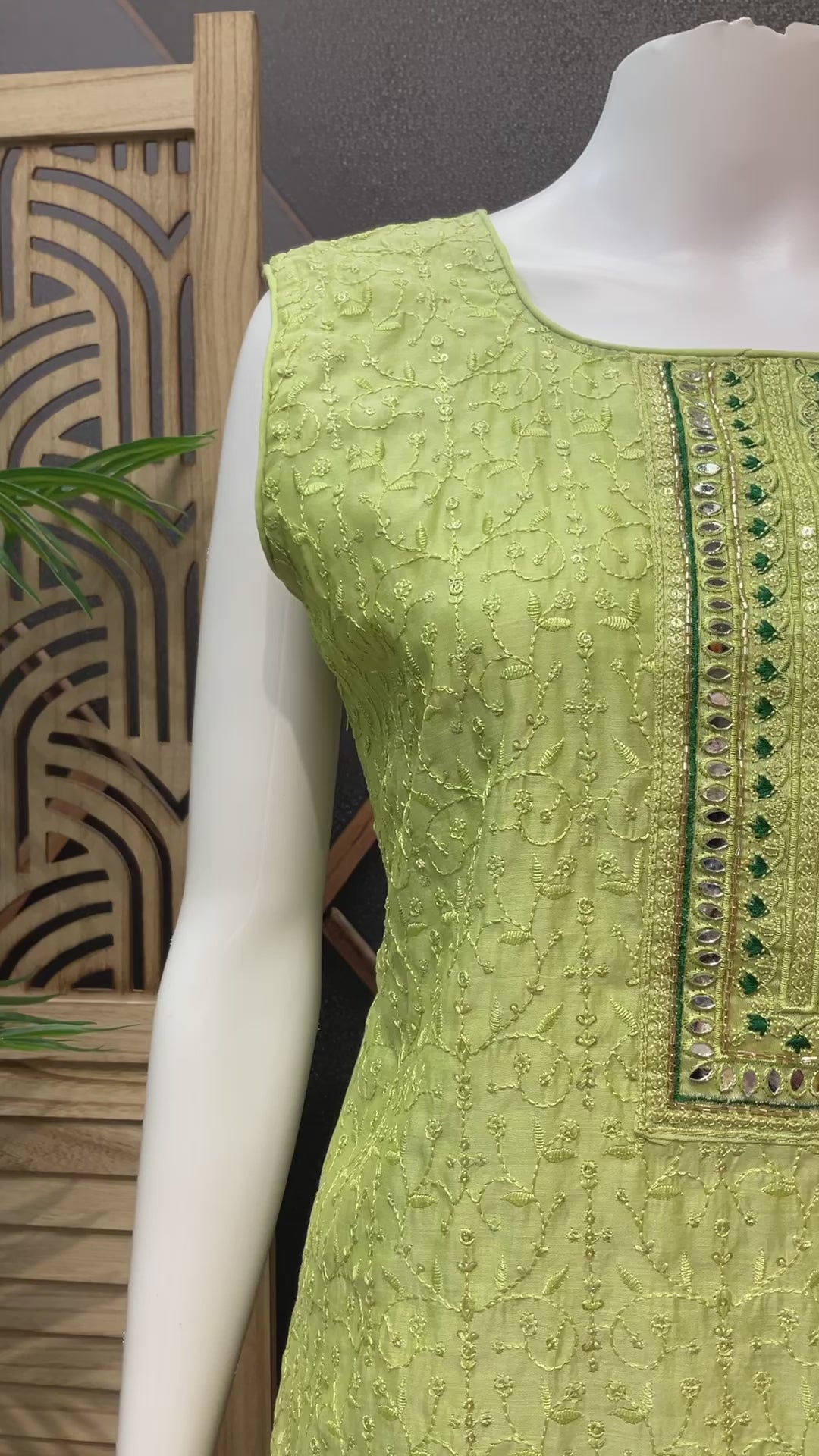 Party Wear Chudidhar/Kurti Set with  Bandhani Dupatta