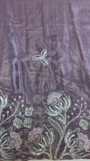 Party Wear Saree with Blouse Material - Size 40 (Fits up to 44)