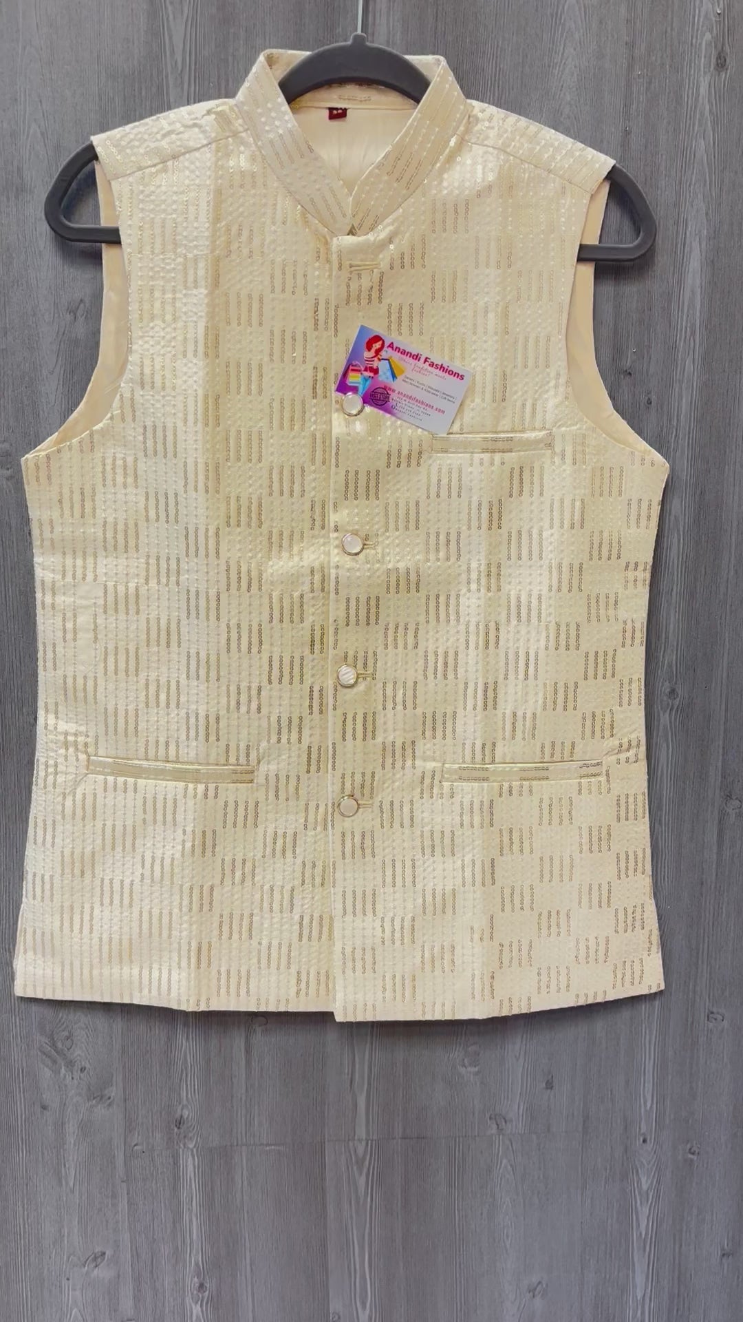 Modi Jacket - Men’s wear -Sequence work Vest/ Modi Jacket