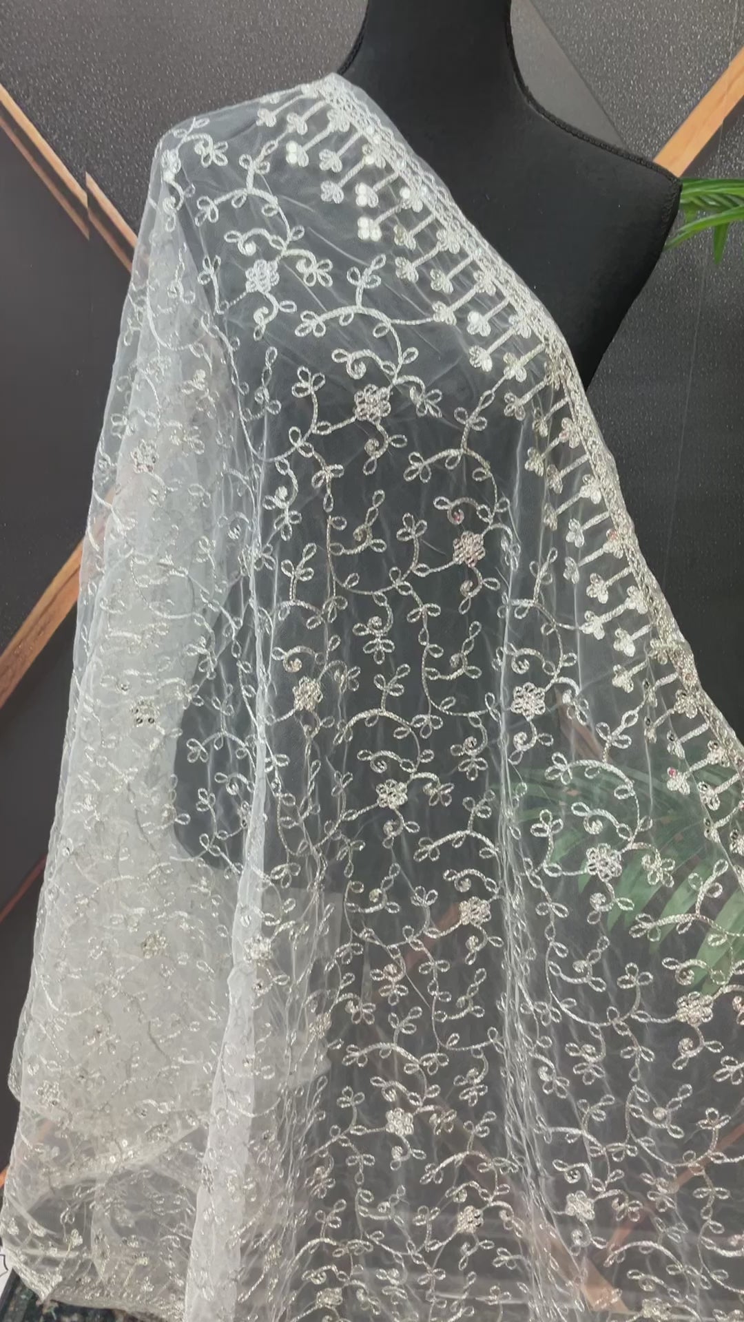 Soft Net Dupatta’s- Gold And Silver Color Dupattas