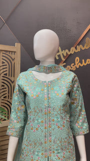 Teenage Girls Blue Palazzo set