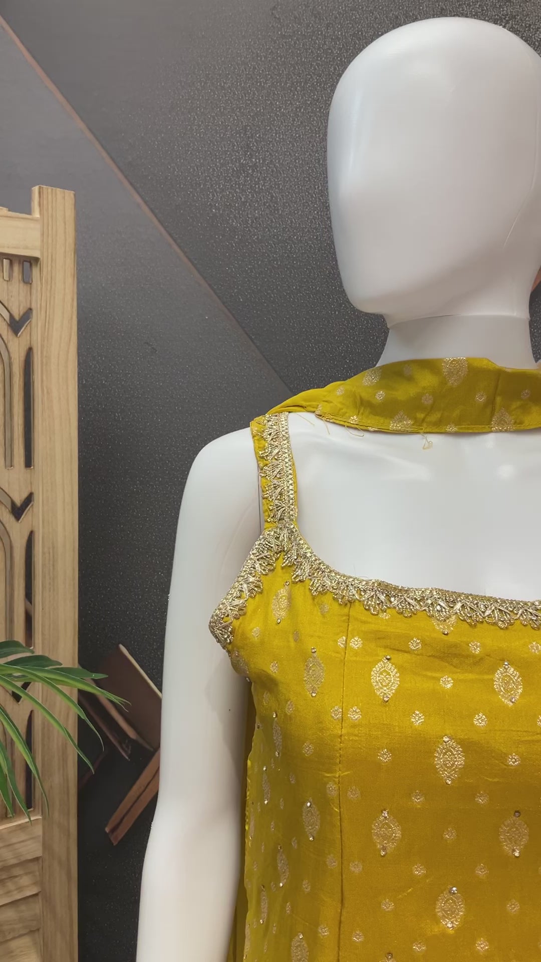 Yellow - Party Wear Palazzo Sets