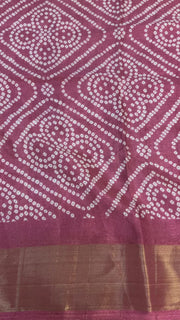 Saree with Bandhini Print