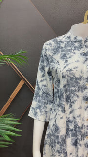 Teenage Girls Tie-Dye Design Kurti