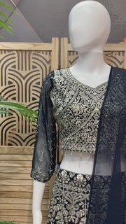 Women’s Georgette Lehenga Set Full Work