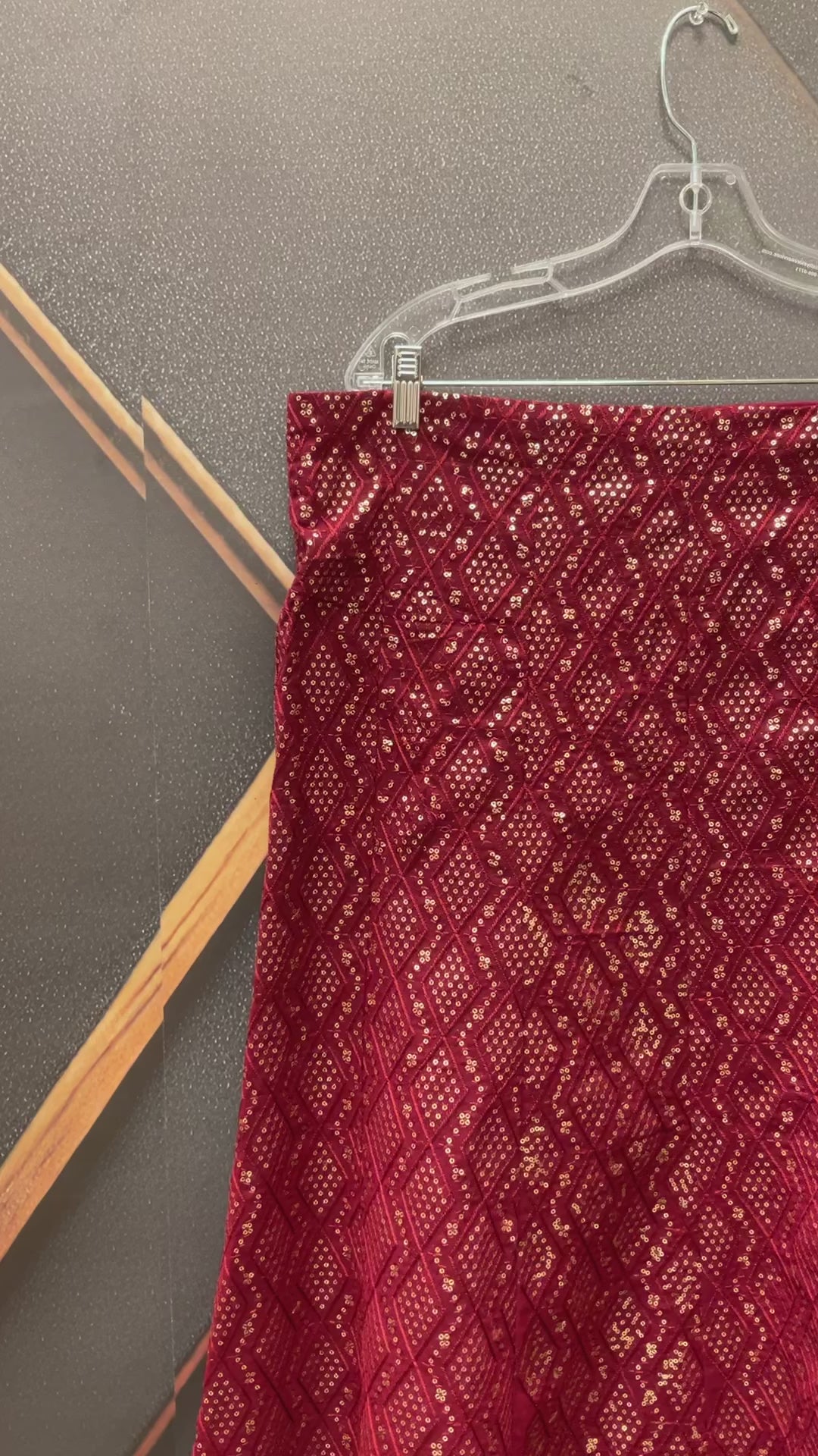 Party Wear Maroon lehanga/ skirt