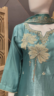 Blue Party Wear Kurti set