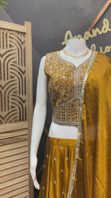 Satin Silk Lehanga sets