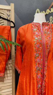 Plus Size Colorful Anarkali Kurti Set