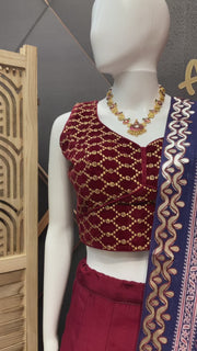 Maroon Color Lehenga/Chaniya Choli set