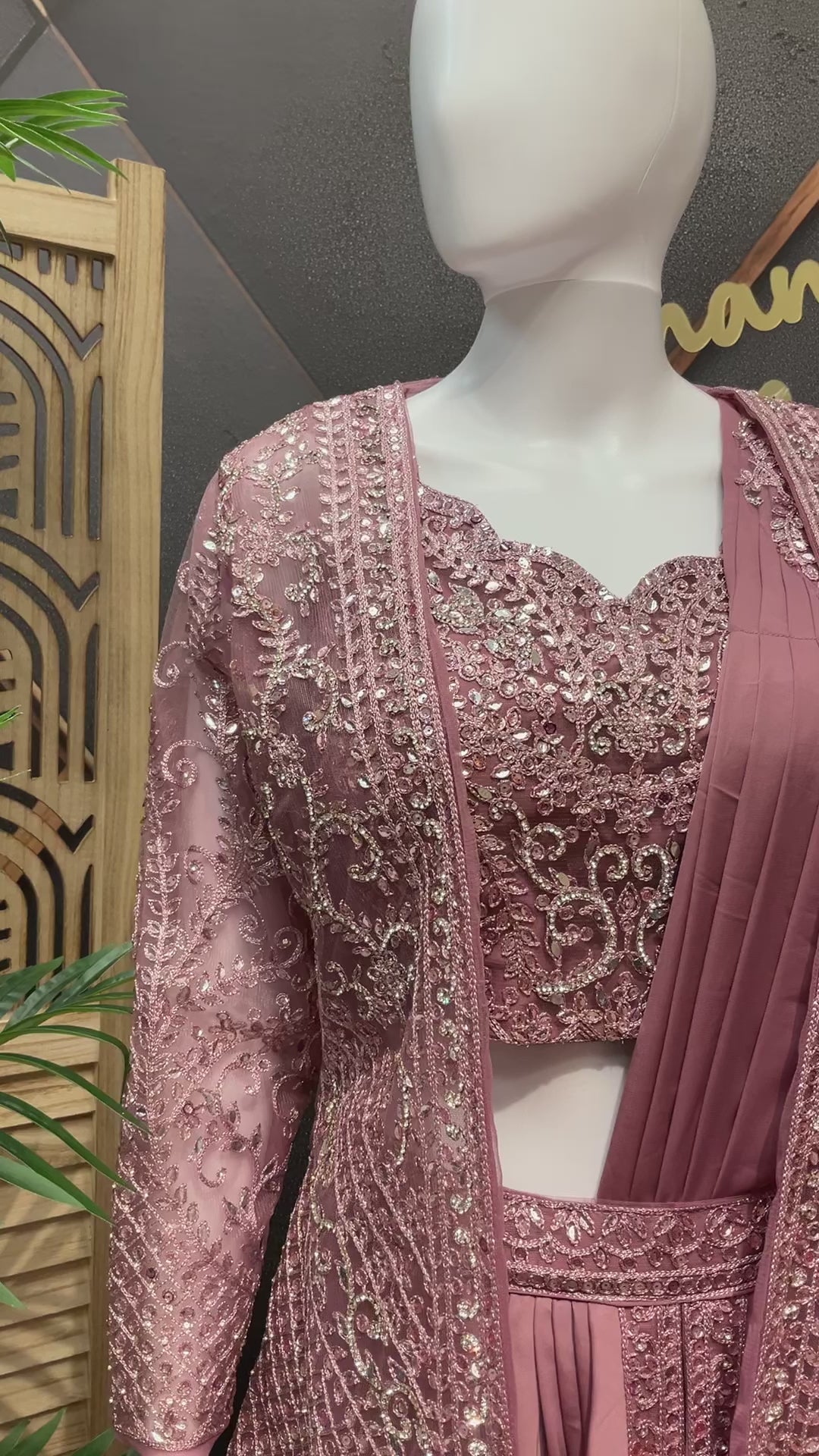 Ready to Wear Saree with Overcoat