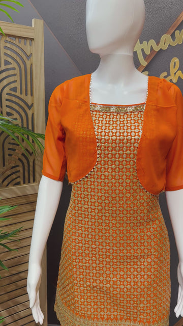 Teenage Girls - Orange Sharara set