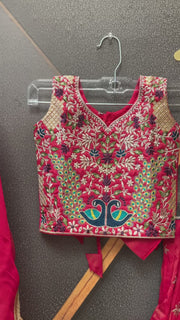 Pink Toddler lehanga set
