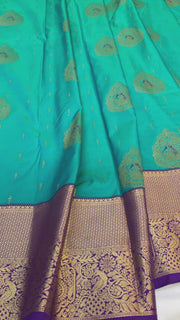 Vintage Semi Silk Kanjeevaram Saree with stitched Blouse