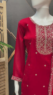 Red party Wear Kurti set