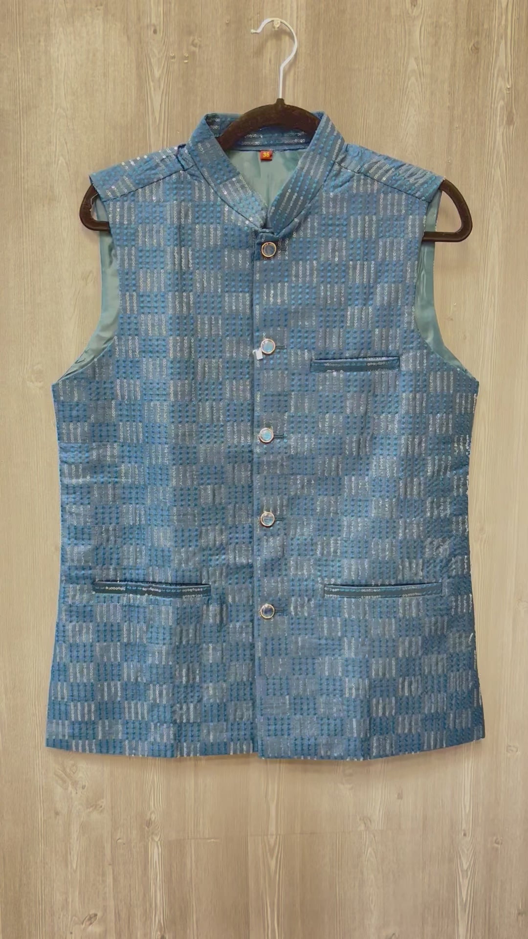 Modi Jacket - Men’s wear -Sequence work Vest/ Modi Jacket