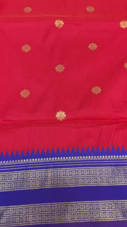 Red Paithani saree