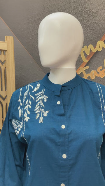 Royal Blue - Short Kurti
