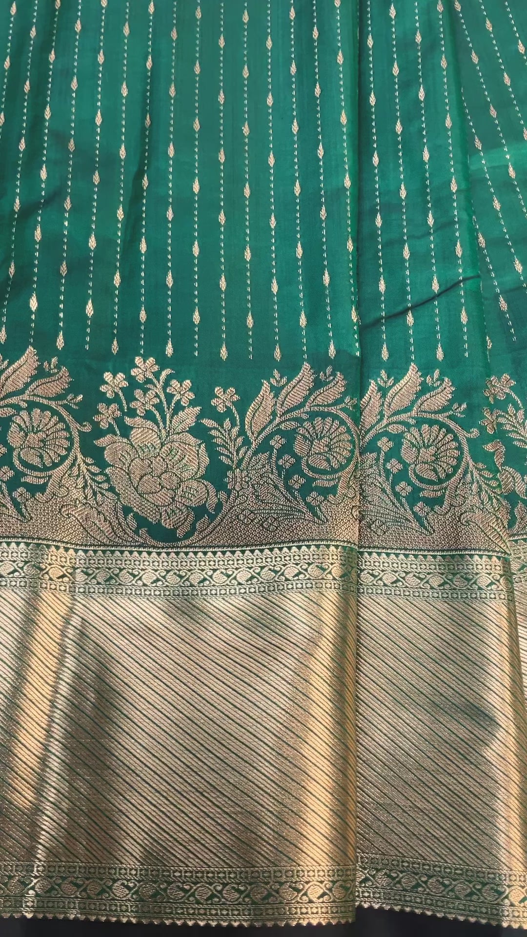 Green Semi Silk Kanjeevaram Saree