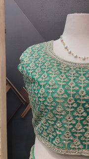 Pastel Green Plus size lehanga set