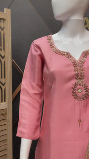 Pink Party Wear Kurti set