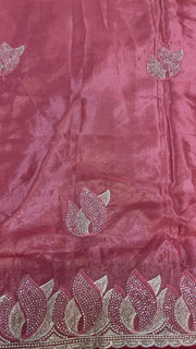 Cocktail Party Wear Saree with Stitched Blouse - Ready to Wear Fall Pico Done