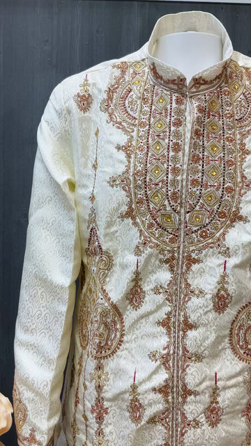 Sherwani - Mens Bridal Wear Sherwani - Fits Sizes 42/44/46