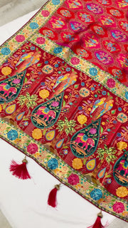 Quality Kani Silk Traditional Weaving Designs Saree