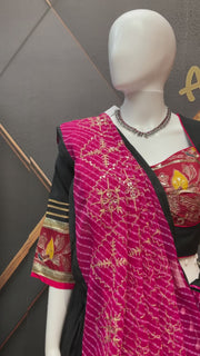 Garba Black Silk Chaniya choli