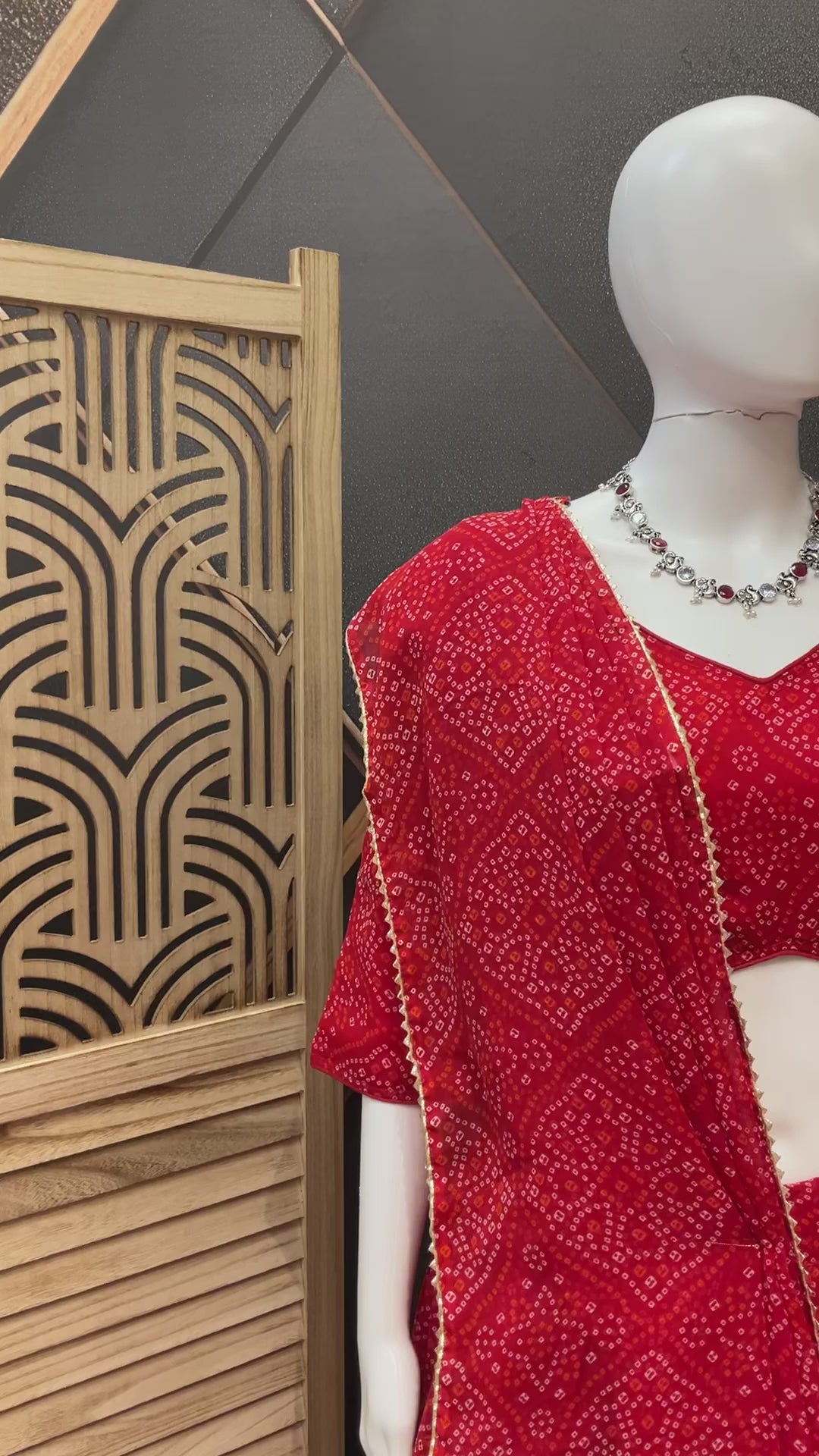 Size 40-Garba Special -Georgette Bandhini Chaniya Choli/Lehenga sets