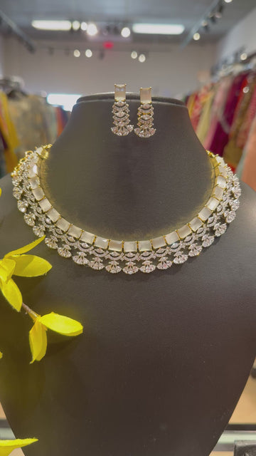 Party Wear CZ Necklace set