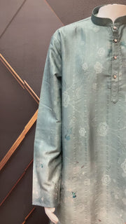 Blue Digital Print Men’s kurta set