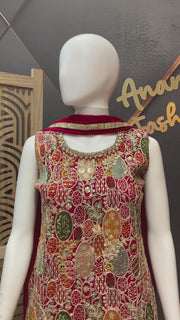 Teenage Girl Party Wear Patiyala suit
