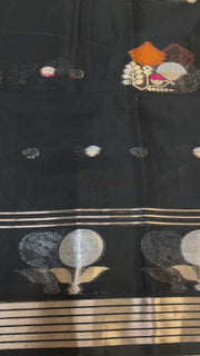 Black Silk Oranza saree