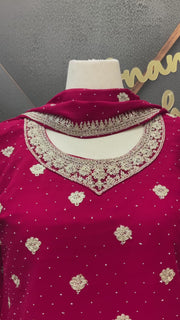 Plus Size /46 Georgette Sharara Set